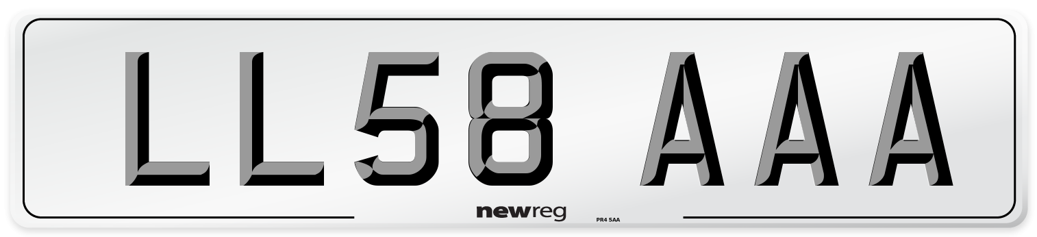 LL58 AAA Number Plate from New Reg